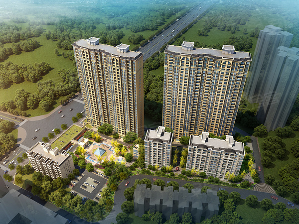 弘洋卢浮公馆楼盘建筑物外景