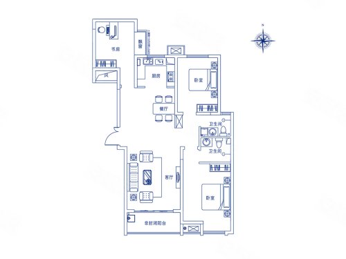 洛阳楼盘 涧西区楼盘 南昌路楼盘 建业中弘城南 户型图(1/1) 视频加载