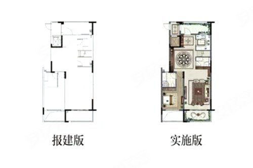 雅居乐常乐府叠墅B2户型(上叠),雅居乐常乐府4室6厅4卫1厨约160.00平米户型图,朝南朝向 - 常州安居客