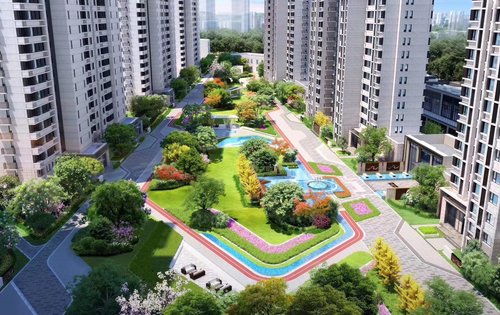 万科璞悦澜岸动态:围合式布局,尽可能大的设计园林景观,休闲娱乐的好