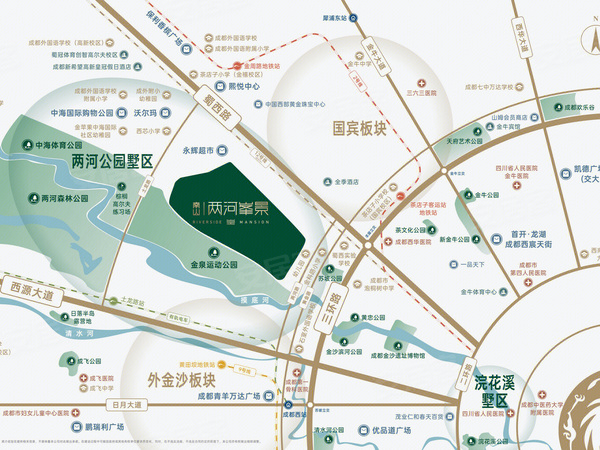 南山两河峯景,成都南山两河峯景房价,楼盘户型,周边配套,交通地图,两河一街与两河西五路交叉口 - 安居客