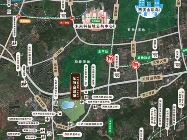 东海闲湖城·栖霞湾,杭州东海闲湖城·栖霞湾房价,楼盘户型,周边配套,交通地图,天目山西路277号 - 安居客