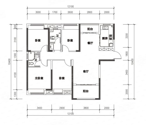 长房·云尚公馆户型图