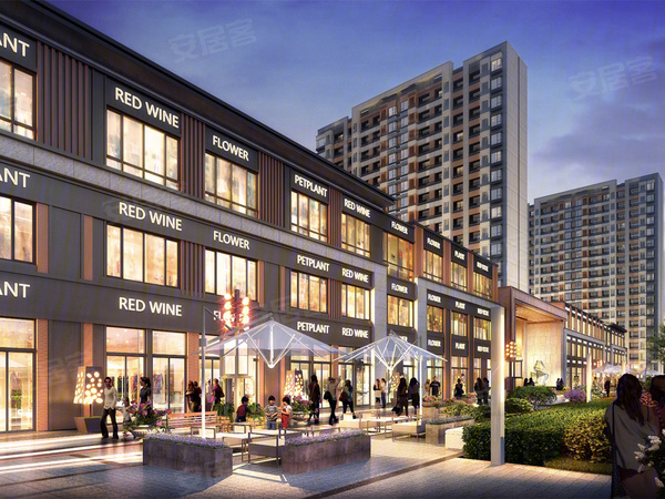 龙湖岸芷汀兰商铺楼盘建筑物外景