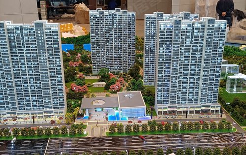 售楼部沙盘,已经亮相