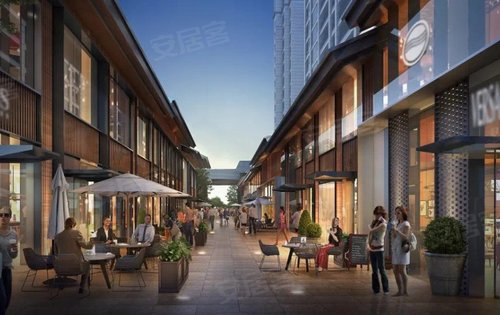 时代天阶1楼沿街商铺效果图成都太古里设计风格时尚大气进门找洪敏