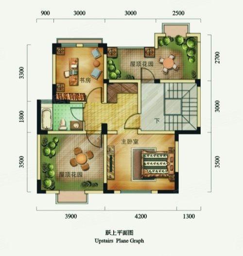 英郦庄园F11户型,英郦庄园4室2厅2卫0厨约148.77平米户型图,朝南朝向 - 成都安居客