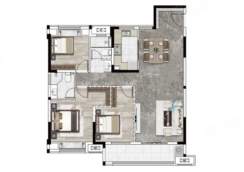 武汉城建星河2049星里城户型图