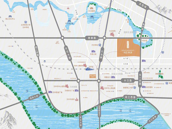 陕建·汉悦府,汉中陕建·汉悦府房价,楼盘户型,周边配套,交通地图,兴汉新区翠屏东路与康定路十字东南角 - 安居客