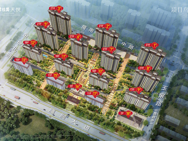 碧桂园天悦,洛阳碧桂园天悦房价,楼盘户型,周边配套,交通地图,瀍涧大道与金谷园路交叉口东北角 - 安居客