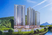  Real pictures of new buildings on the left bank of Xizhou, Guzhang County